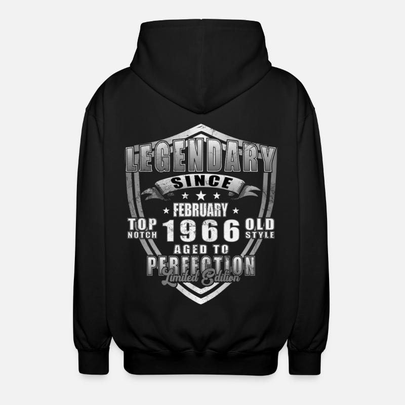 February 1966 - February 1966 Gift - Unisex Hooded Jacket - black