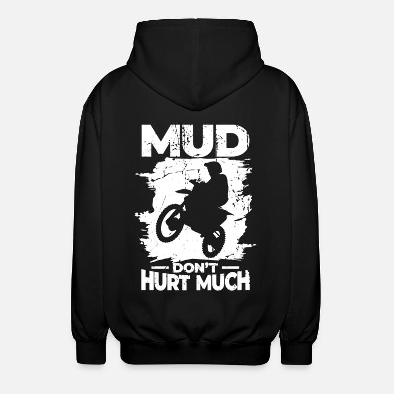 Mud doesn't hurt - Unisex Hooded Jacket - black
