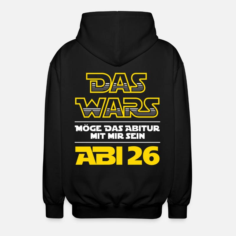 Das Wars | Abi 2026 - Abitur - Geschenk - Unisex Kapuzenjacke - Schwarz