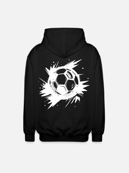 Football Street Art - Unisex Hooded Jacket - black