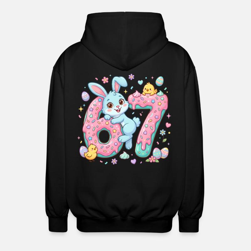 67 Easter - Unisex Hooded Jacket - black