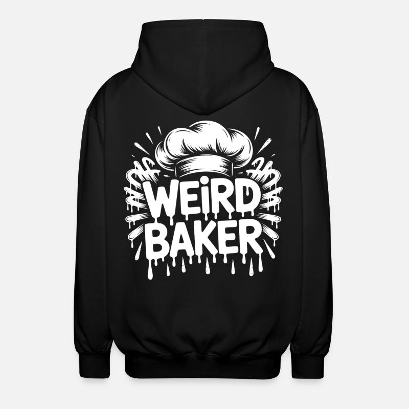 Weird Baker - Unisex Kapuzenjacke - Schwarz