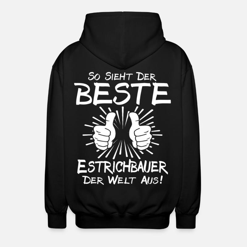 Bester Estrichbauer - Unisex Kapuzenjacke - Schwarz