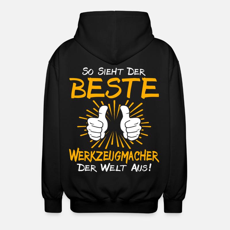 Toolmaker Gift Idea - Unisex Hooded Jacket - black