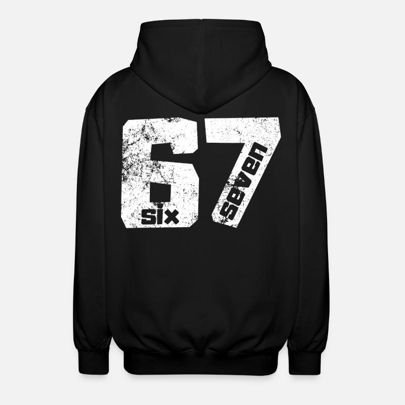 67 Six Seven - Unisex Kapuzenjacke - Schwarz
