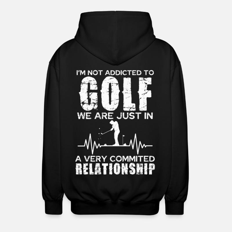 Golf Relationship: Committed Passion - Unisex Hooded Jacket - black