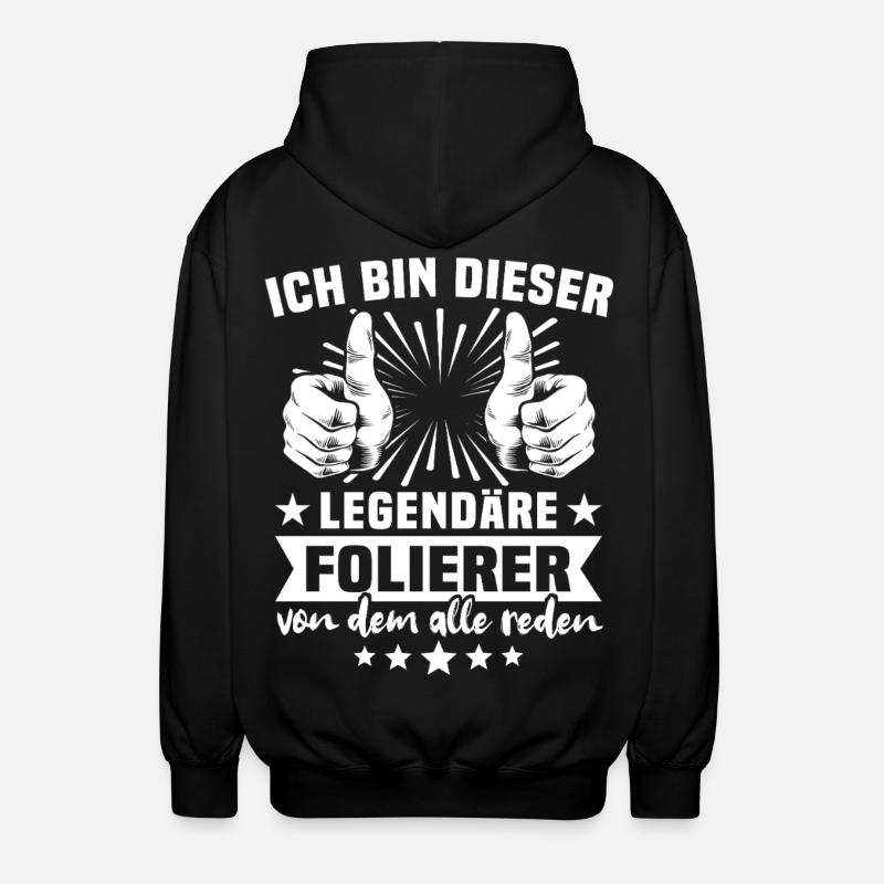 Wrapper Legend - Unisex Hooded Jacket - black