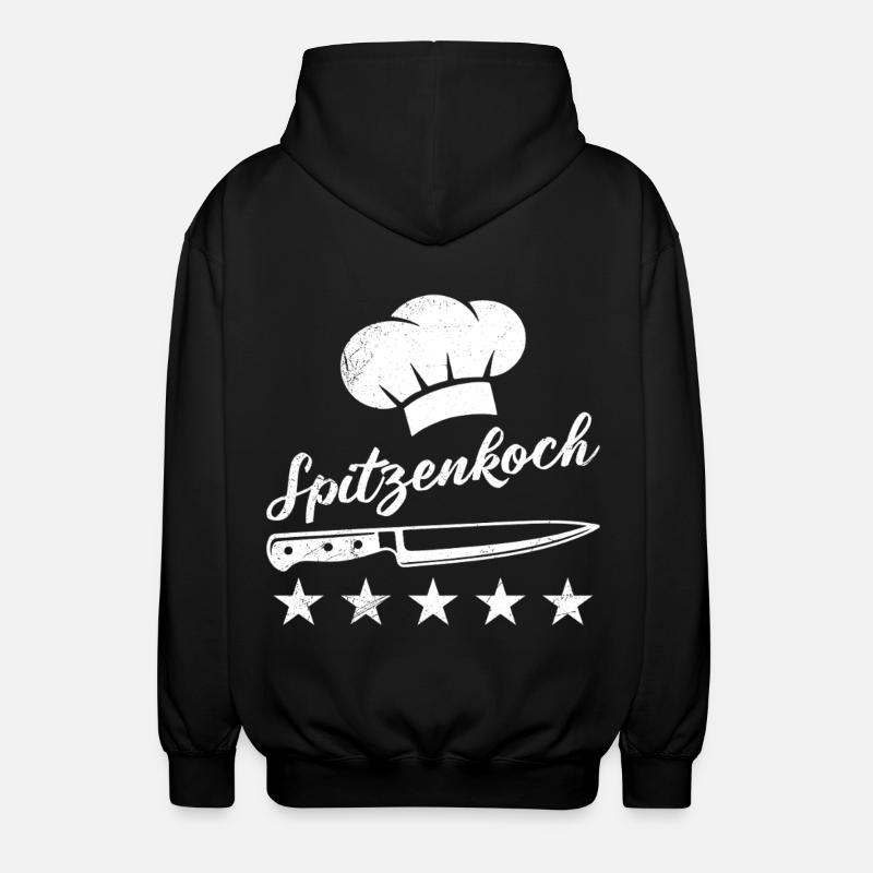 Chefs TOP CHEF Gastronomie Chef Fun - Veste à capuche unisexe - noir