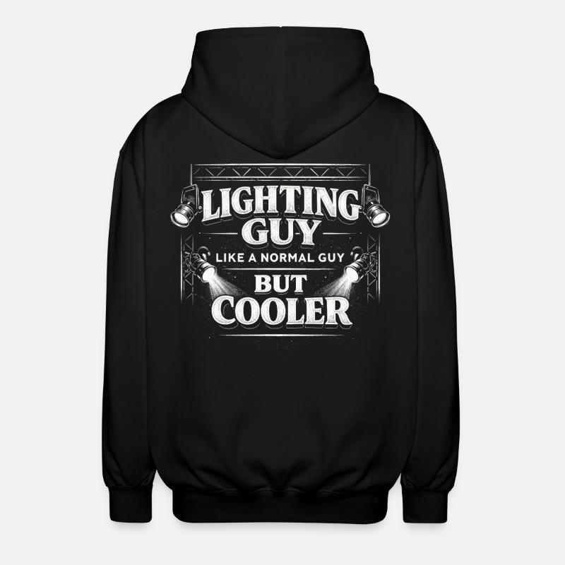 Lichttechniker Beleuchtungstechniker Lighting Guy - Unisex Kapuzenjacke - Schwarz