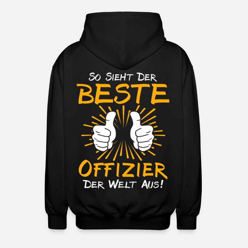 Offizier Geschenkidee - Unisex Kapuzenjacke - Schwarz
