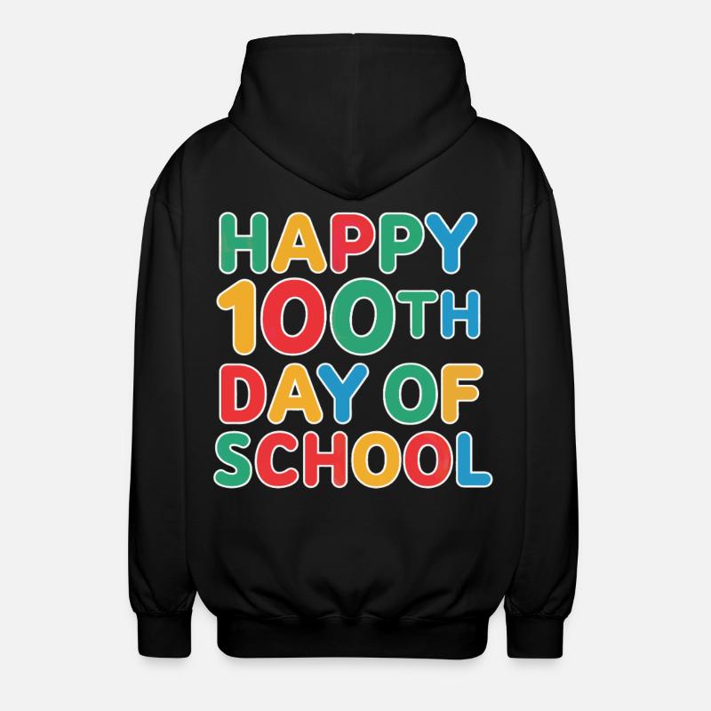 Centième jour d’école : jubilation - Veste à capuche unisexe - noir