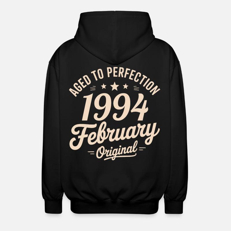 Février 1994 - February 1994 - Veste à capuche unisexe - noir