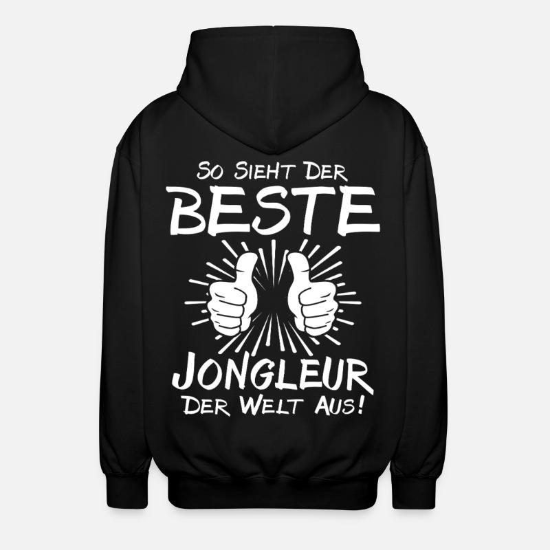 Bester Jongleur - Unisex Kapuzenjacke - Schwarz