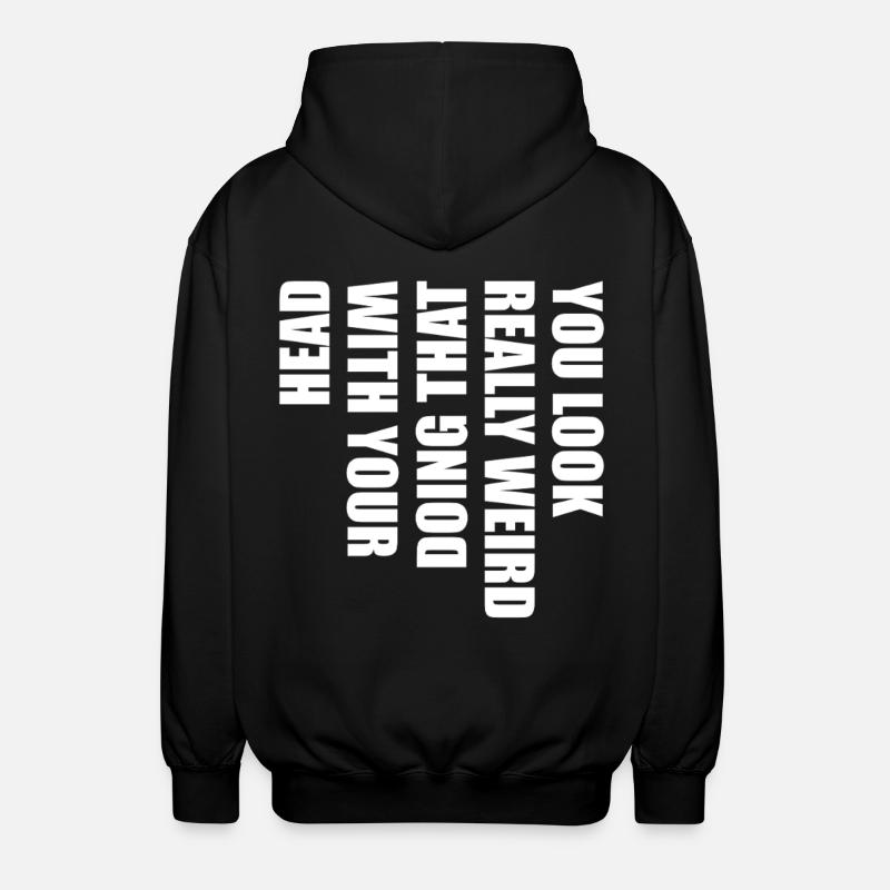 Klartext Typo Statement - Unisex Kapuzenjacke - Schwarz