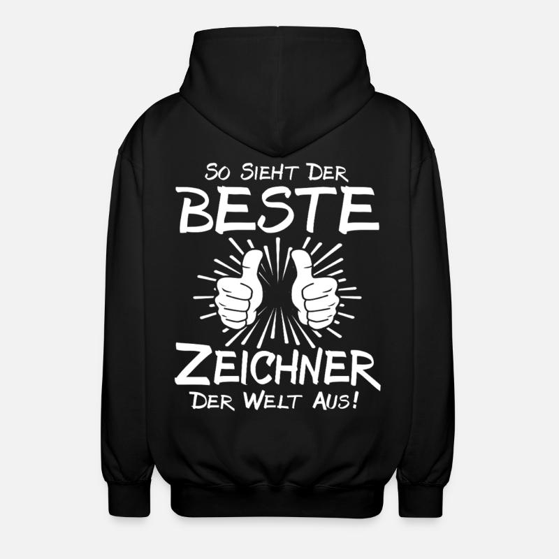 Bester Zeichner - Unisex Kapuzenjacke - Schwarz