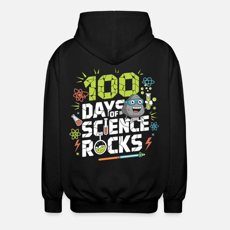 100 Jours de Science Rock - Veste à capuche unisexe - noir