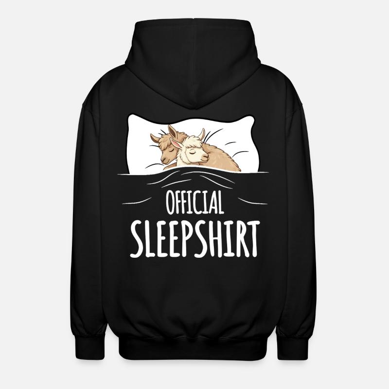 Lama Sleepshirt noir - Veste à capuche unisexe - noir