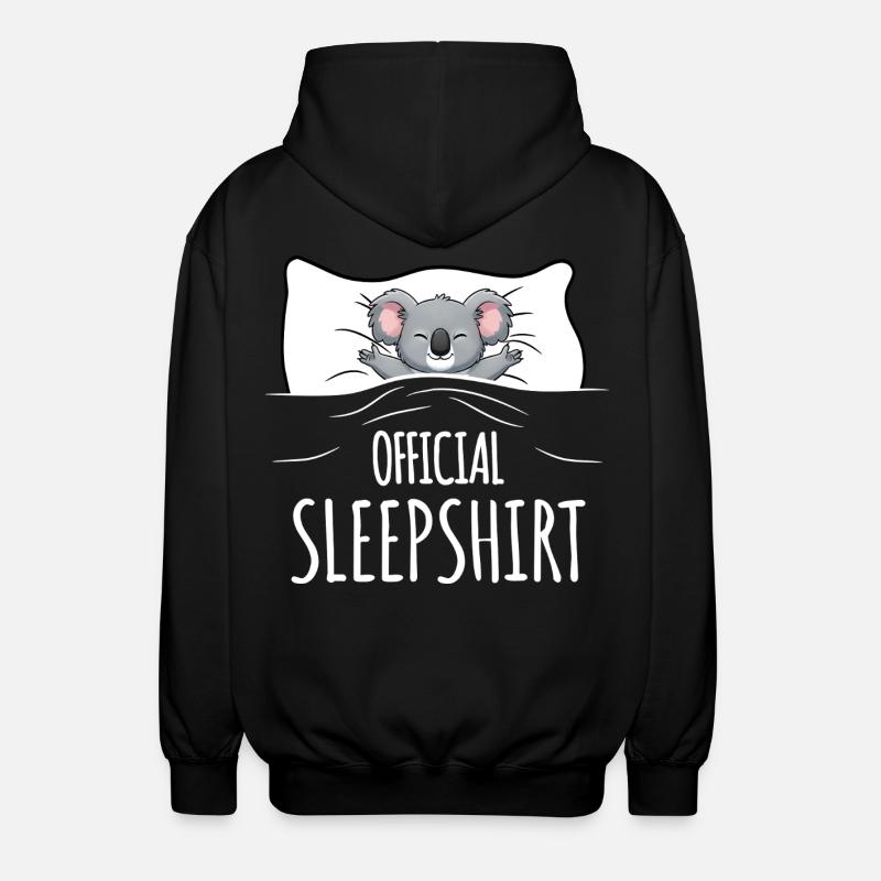 Koala Sleepshirt - Unisex Kapuzenjacke - Schwarz