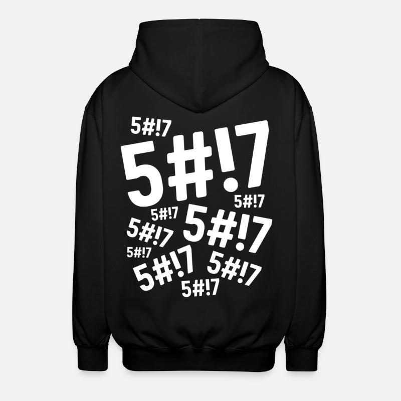 Scheiße, Scheiße, Scheiße, - Unisex Kapuzenjacke - Schwarz