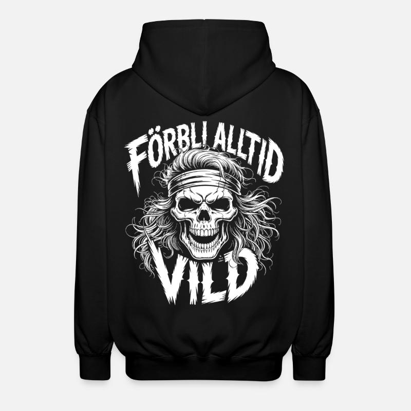 Wild Side Skull - Unisex Kapuzenjacke - Schwarz