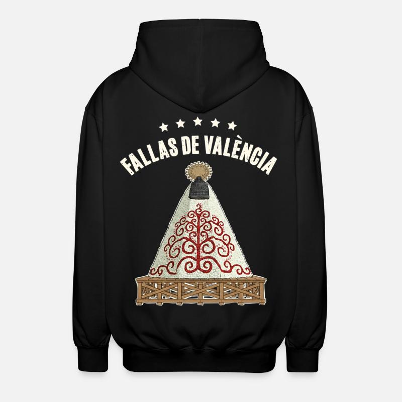 Fallas De Valencia Blumen - Unisex Kapuzenjacke - Schwarz