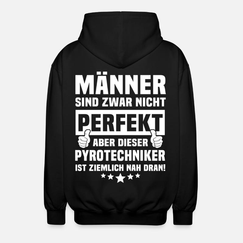 Pyrotechniker - Unisex Kapuzenjacke - Schwarz