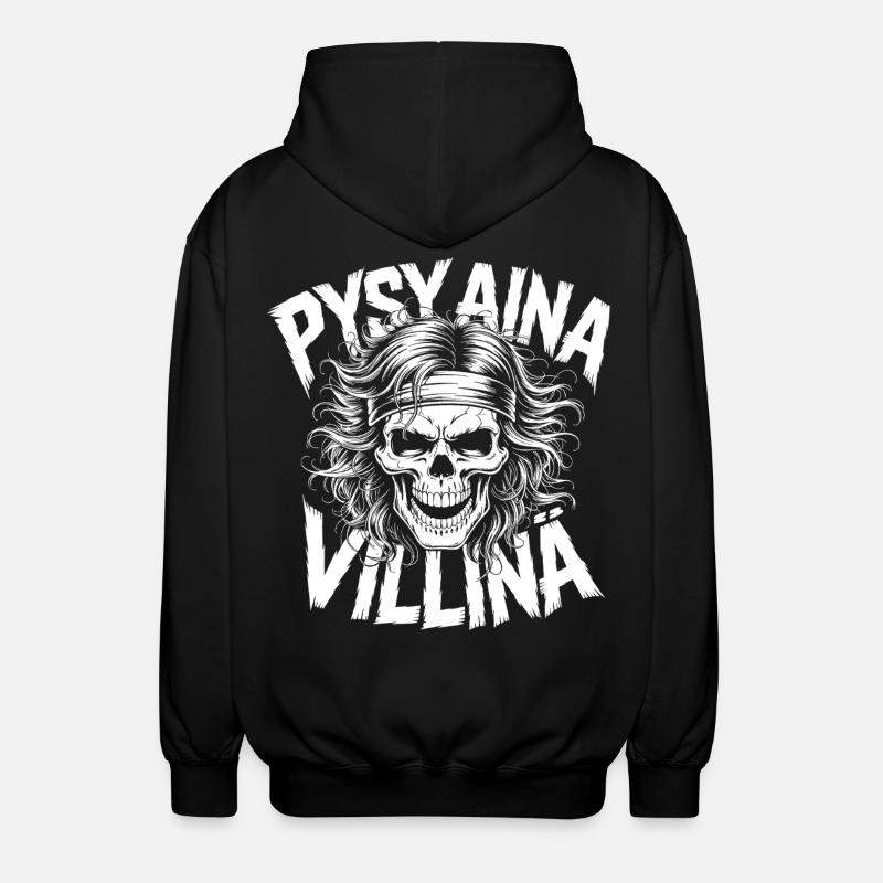 Wildschädel-Design - Unisex Kapuzenjacke - Schwarz