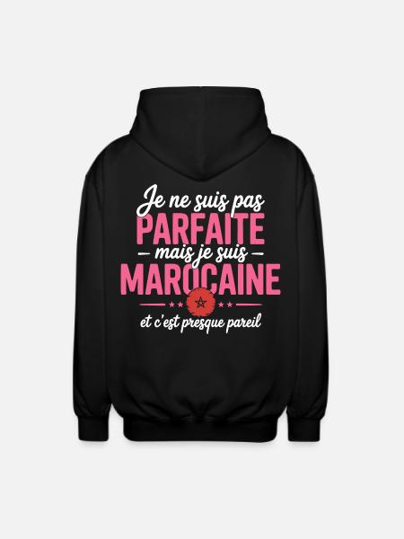 je suis marocaine - Veste à capuche unisexe - noir