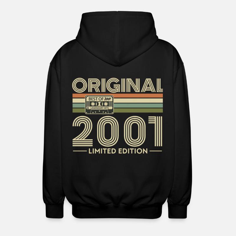 Original 2001 Limited Edition Retro - Unisex Kapuzenjacke - Schwarz