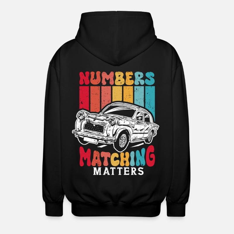 Auto Restauration Numbers Matching Matters - Unisex Kapuzenjacke - Schwarz