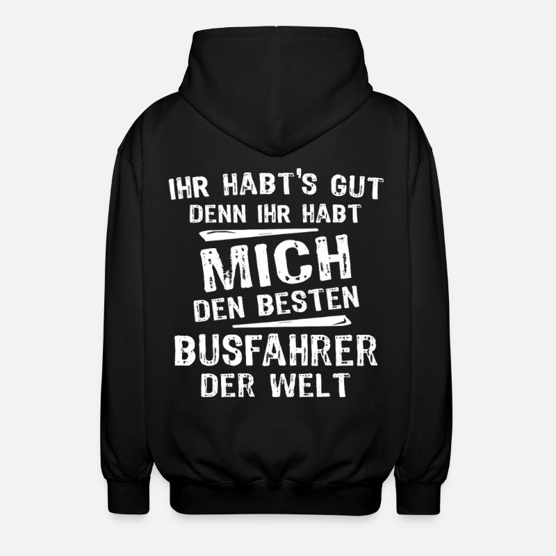 Busfahrer - Unisex Kapuzenjacke - Schwarz