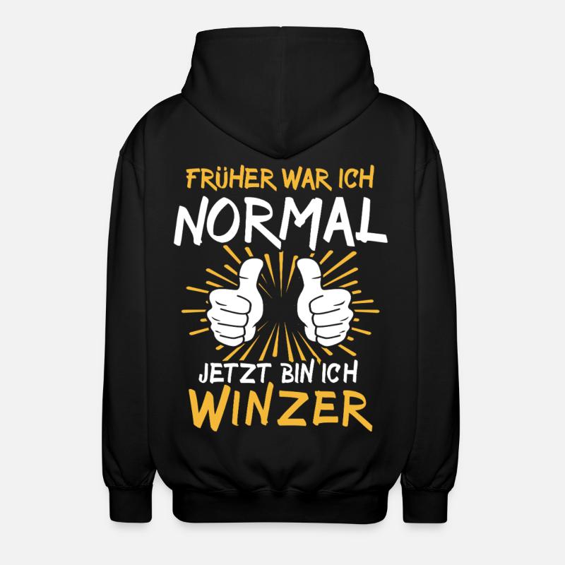 Winzer Spruch - Unisex Hooded Jacket - black