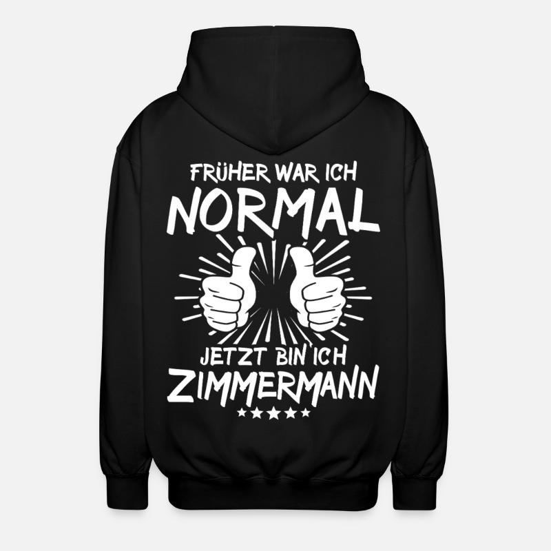 Zimmermann - Unisex Kapuzenjacke - Schwarz