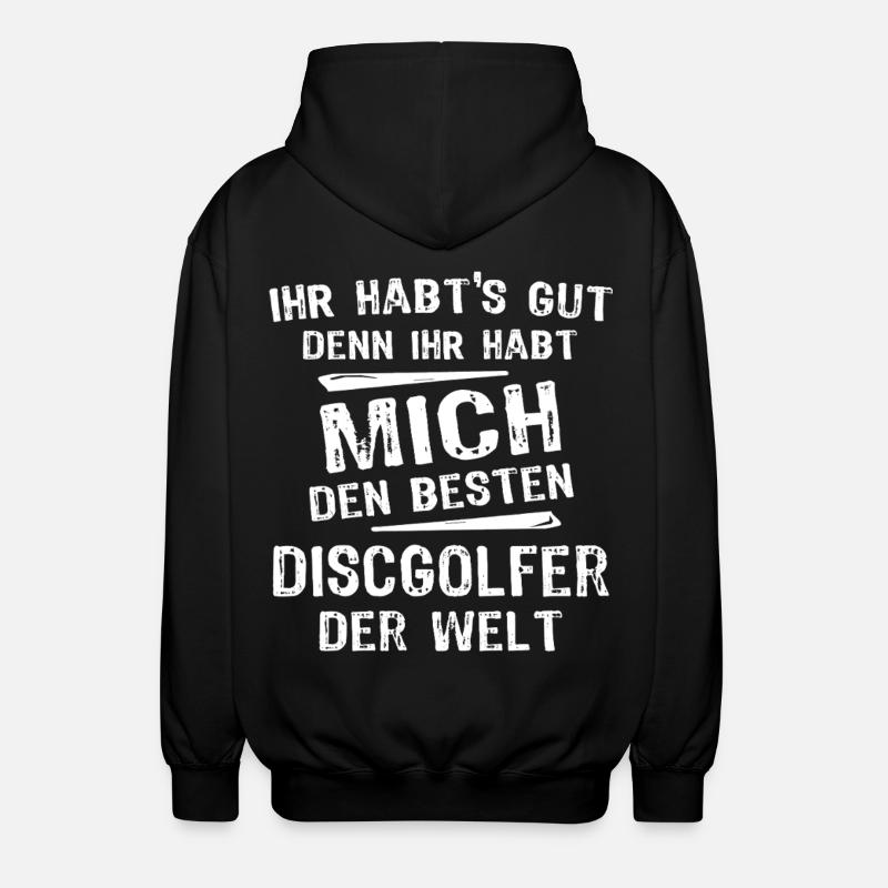 Disc golfeurs - Veste à capuche unisexe - noir