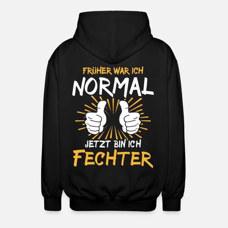 Fechter Spruch - Unisex Kapuzenjacke - Schwarz