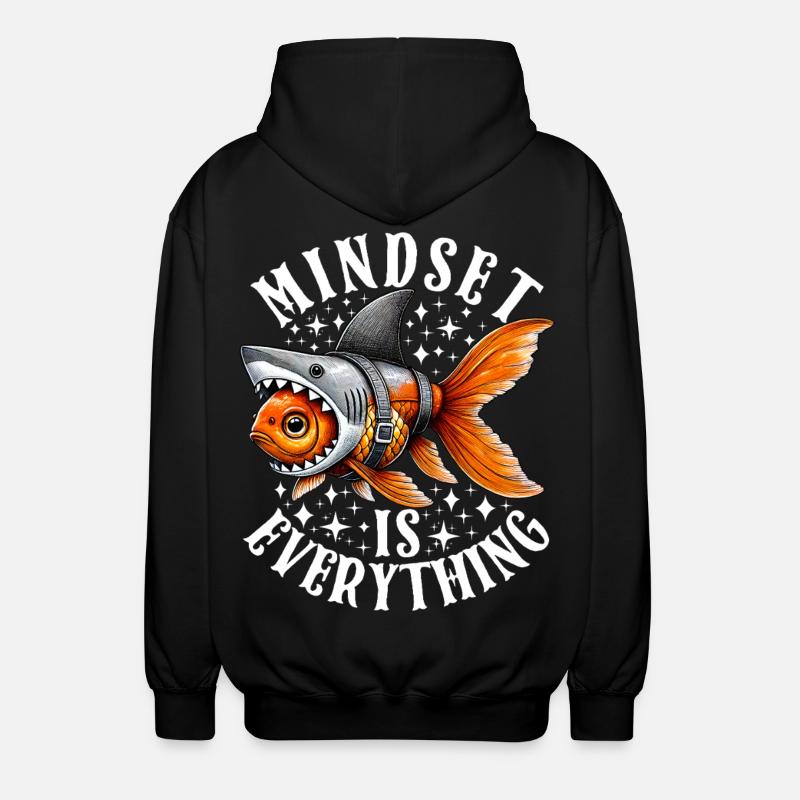 Mindset Is Everything Motivational Inspirational - Veste à capuche unisexe - noir