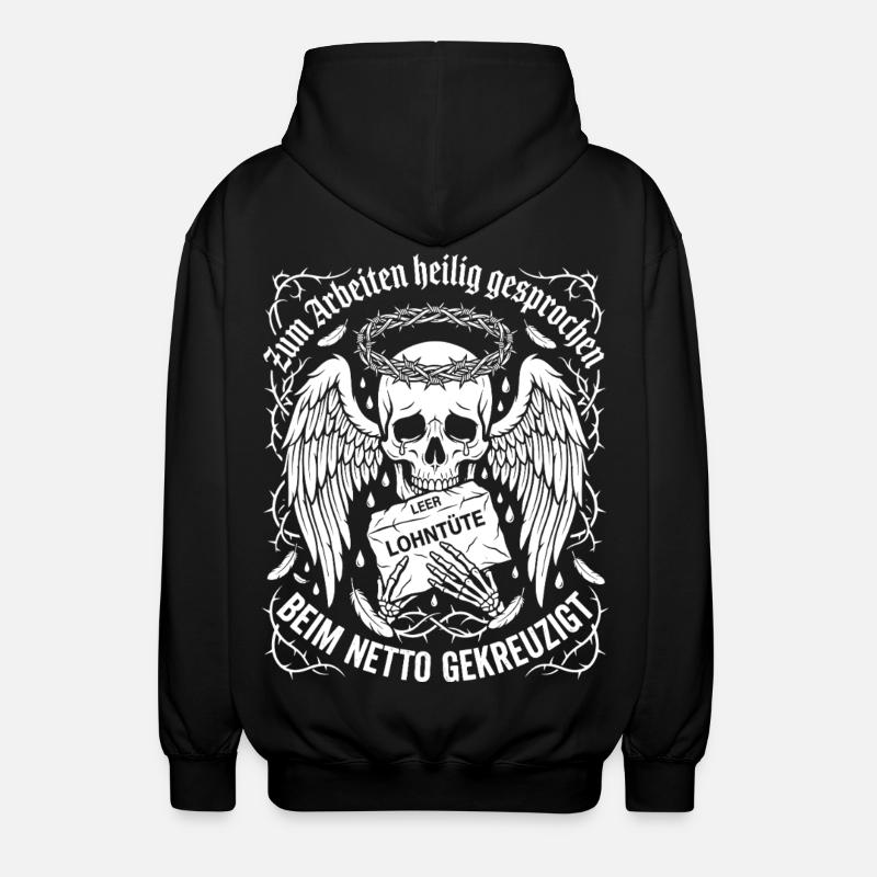 Canonized for work - Unisex Hooded Jacket - black