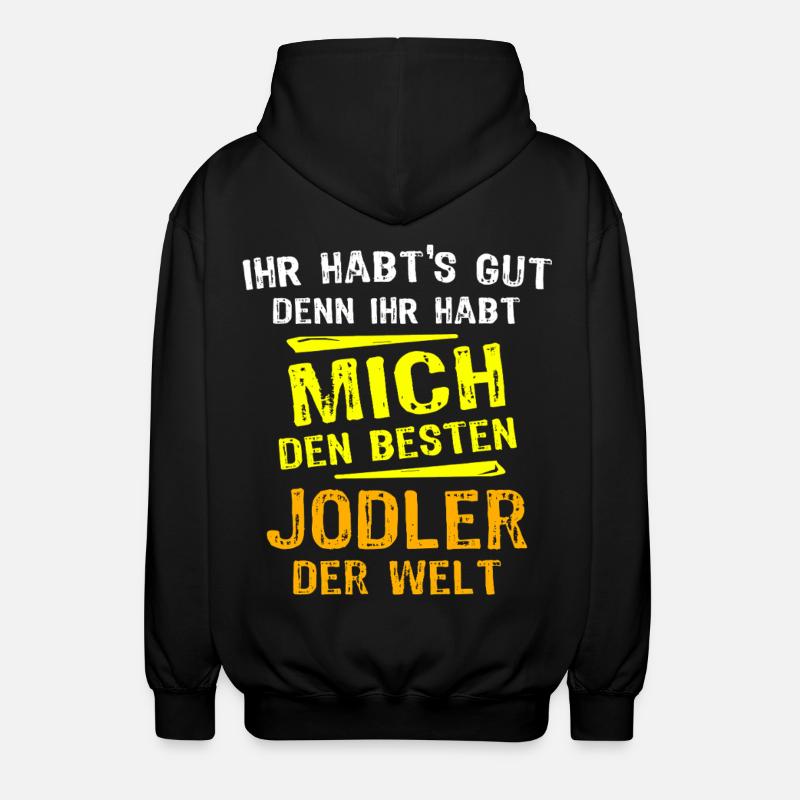 Cadeau de Yodelling - Veste à capuche unisexe - noir