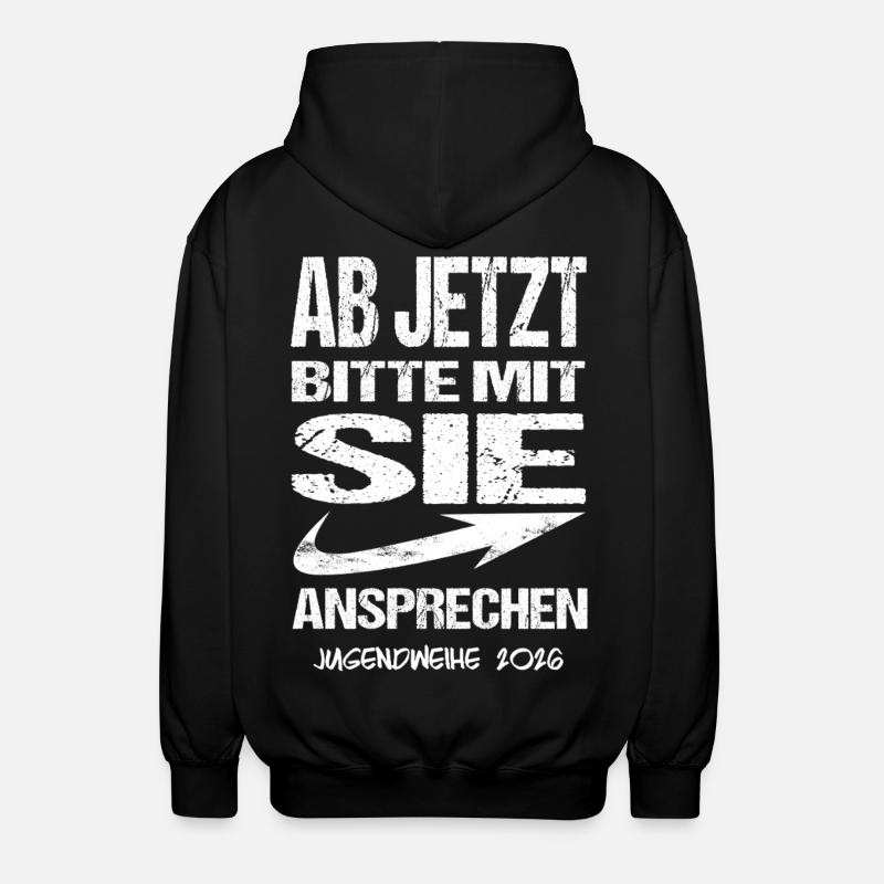 Jugendweihe - Jugendweihe 2026 - Veste à capuche unisexe - noir