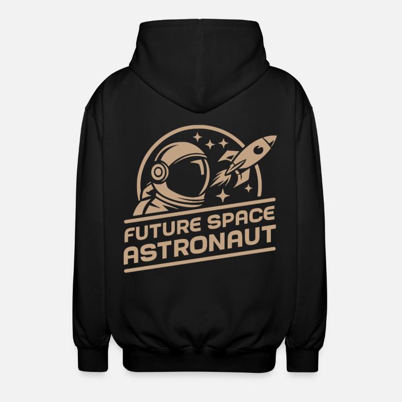 Future astronaute spatial : aventure rétro spatiale - Veste à capuche unisexe - noir
