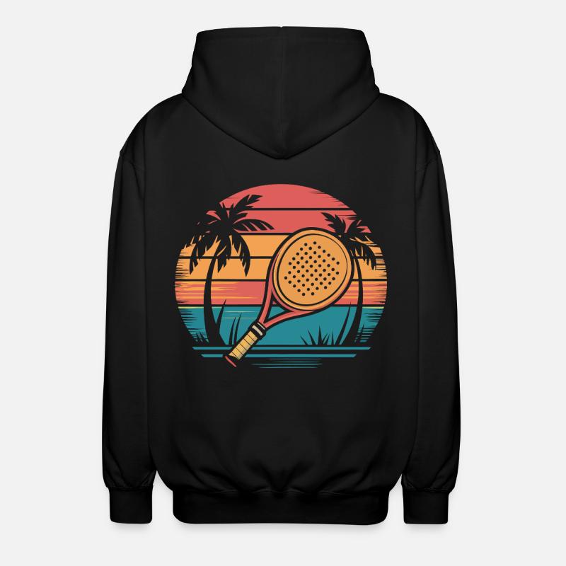 Coucher de soleil de Padel - Veste à capuche unisexe - noir