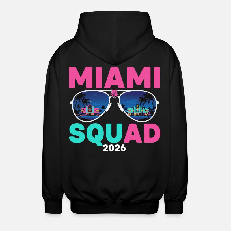 Miami Squad 2026 - Unisex Kapuzenjacke - Schwarz