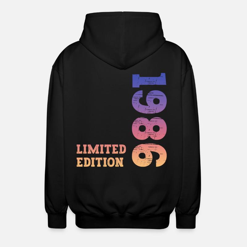 Anniversaire en édition limitée 1986 - Veste à capuche unisexe - noir