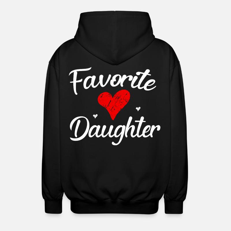 Lieblingstochter - Unisex Kapuzenjacke - Schwarz