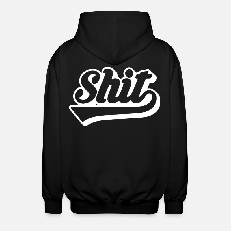 Merde Rétro Script - Veste à capuche unisexe - noir