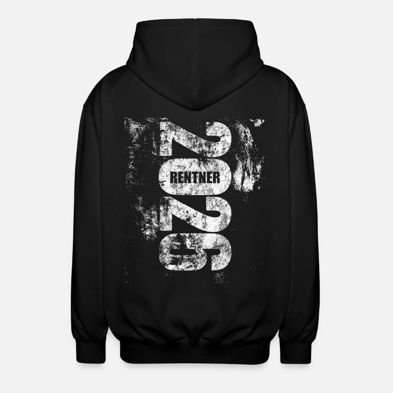 Rentner 2026 | endlich geschafft - Unisex Kapuzenjacke - Schwarz