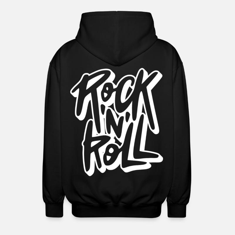 Texte de graffiti rock 'n' roll - Veste à capuche unisexe - noir