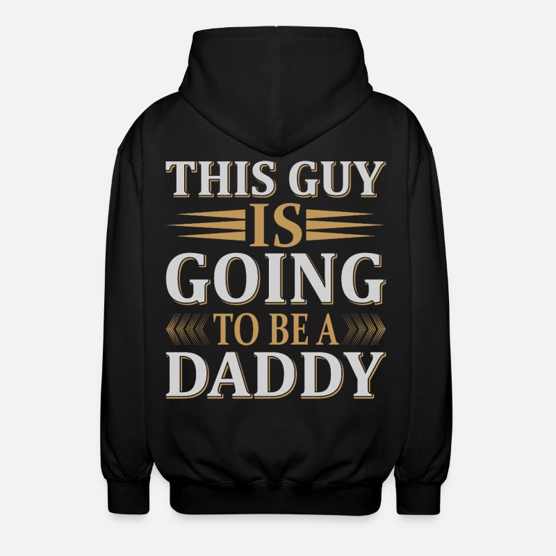 Zukünftige Daddy-Ankündigung - Unisex Kapuzenjacke - Schwarz