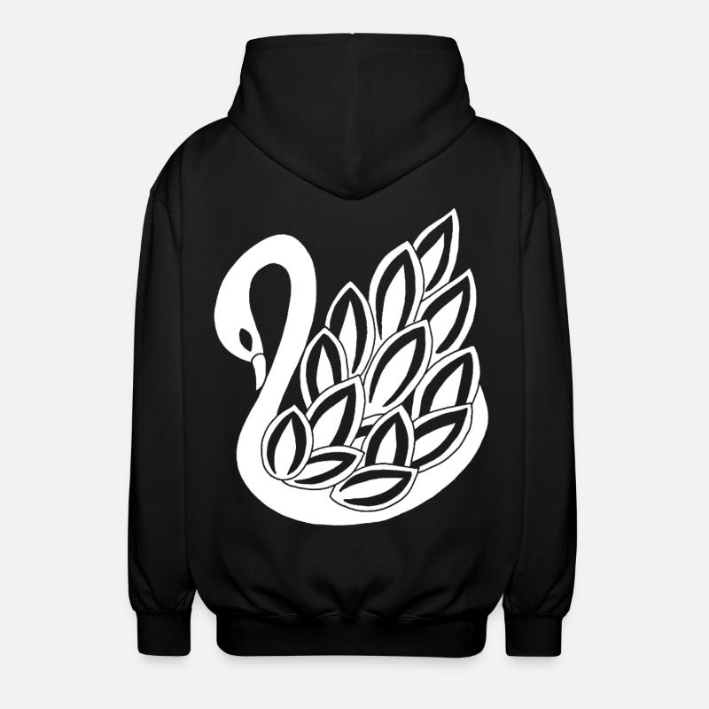 Le cygne blanc - Veste à capuche unisexe - noir