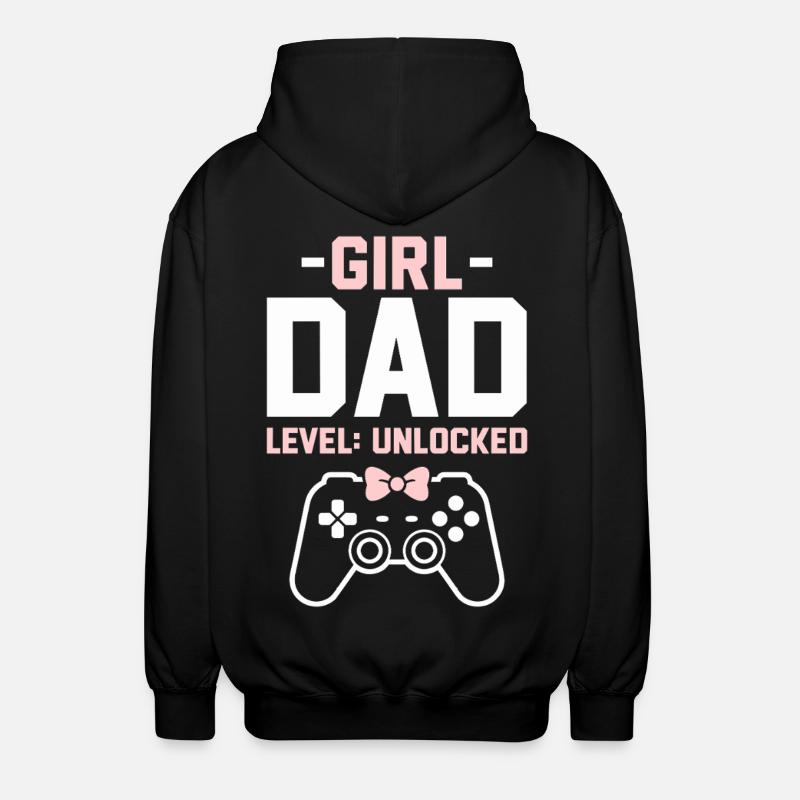 Werdender Papa & Vater, Geburt Tochter Mädchen - Unisex Kapuzenjacke - Schwarz